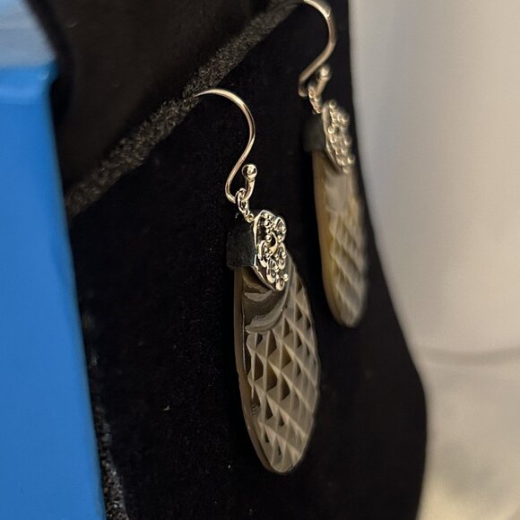 925 Silver Dangle Pierced Earrings - Picture 6 of 6